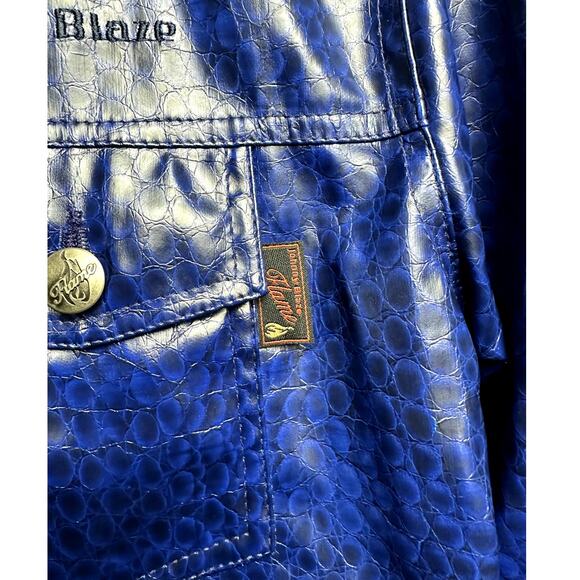Y2K Blue Jacket - Johnny Blaze Flame women - Picture 4 of 6